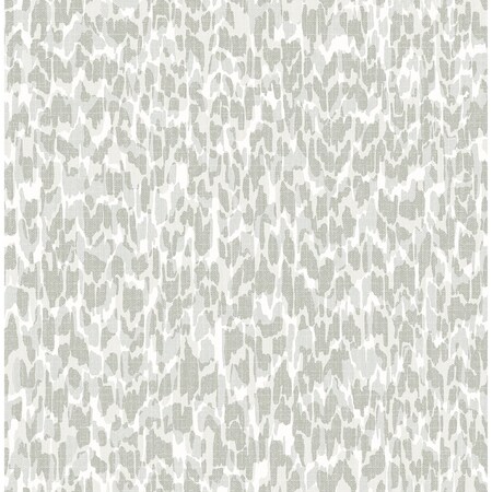 Manhattan Comfort Massy Flavia Grey Animal Print 33 ft L X 205 in W Wallpaper BR4014-26432